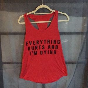 Graphic Workout Racerback Tank